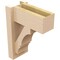 Ekena Millwork 6-in W x 12-in D x 16-in H Balboa Block Rough Cedar Woodgrain TimberThane Outlooker, Primed Tan OUTUR060X12X16BOA44RCPR - alternate 2